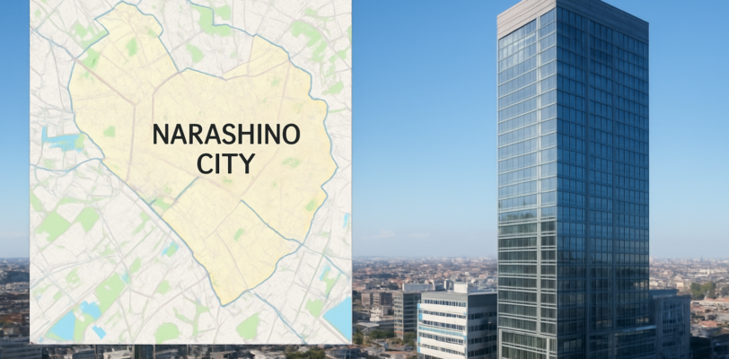 ホームページ制作 - detailed map of Narashino City