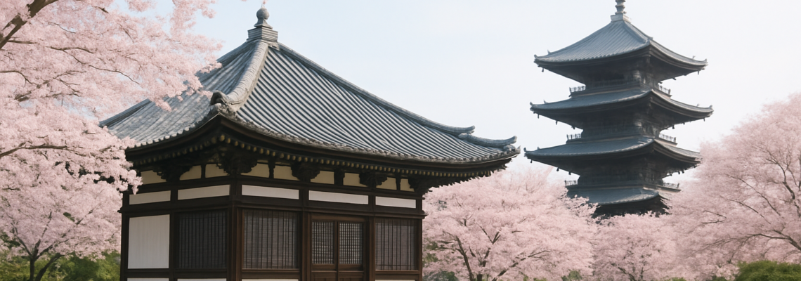 ホームページ制作 - traditional Japanese temple