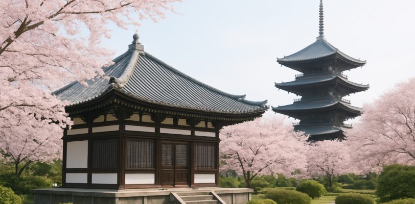 ホームページ制作 - traditional Japanese temple