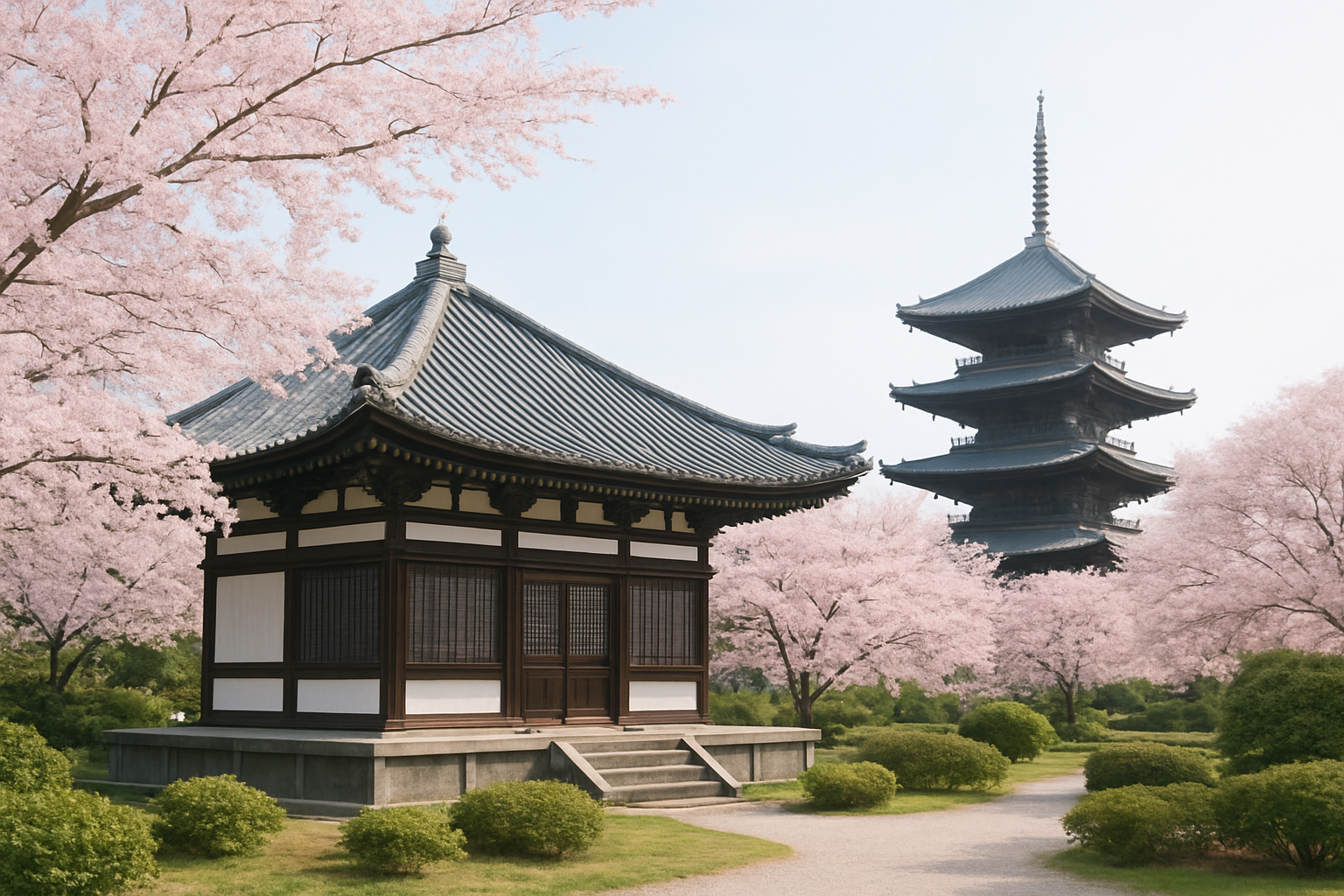 ホームページ制作 - traditional Japanese temple