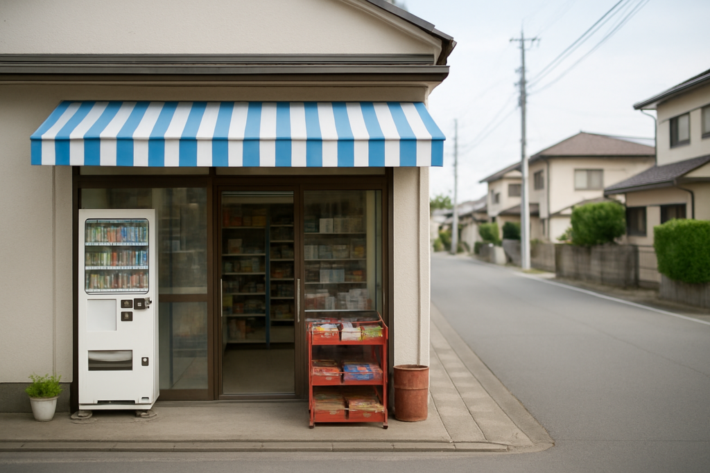 ホームページ制作 - small local shop storefront