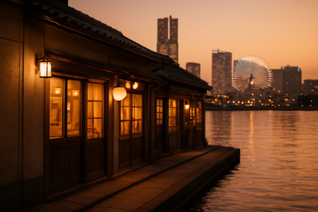 ホームページ制作 - Yokohama port cityscape