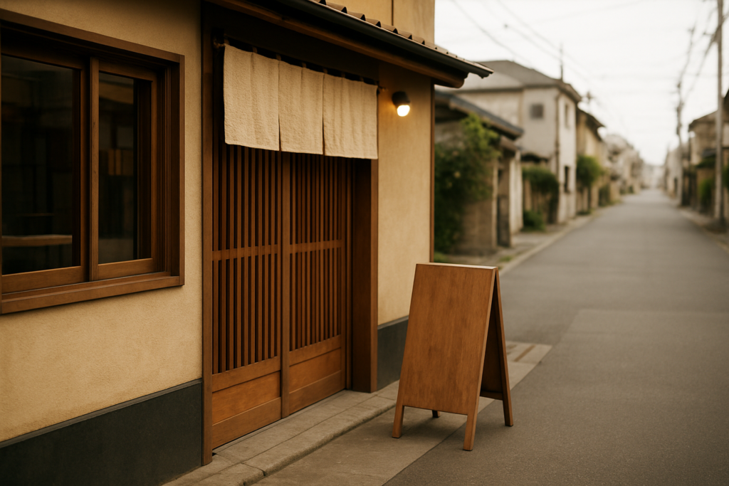 ホームページ制作 - small Japanese storefront